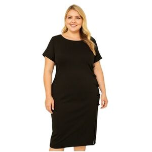 Maggy London Sheath Dress with Side Knot Buttons Vintage 80s/90s Size 10 
mt15